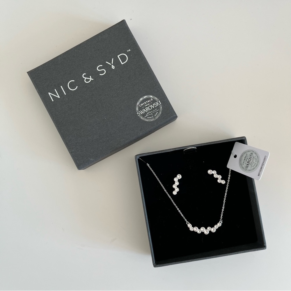 Nic & Syd Swarovski Earrings and Necklace Set